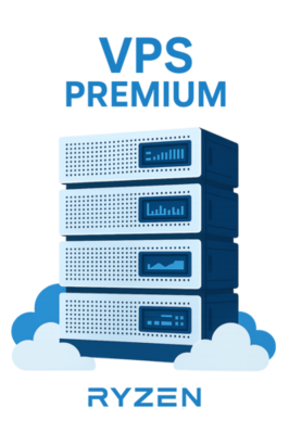 Ilustración de Servidor VPS en la nube de alto rendimiento